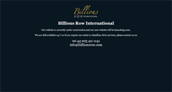 Desktop Screenshot of billionsrow.com