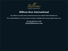 Tablet Screenshot of billionsrow.com